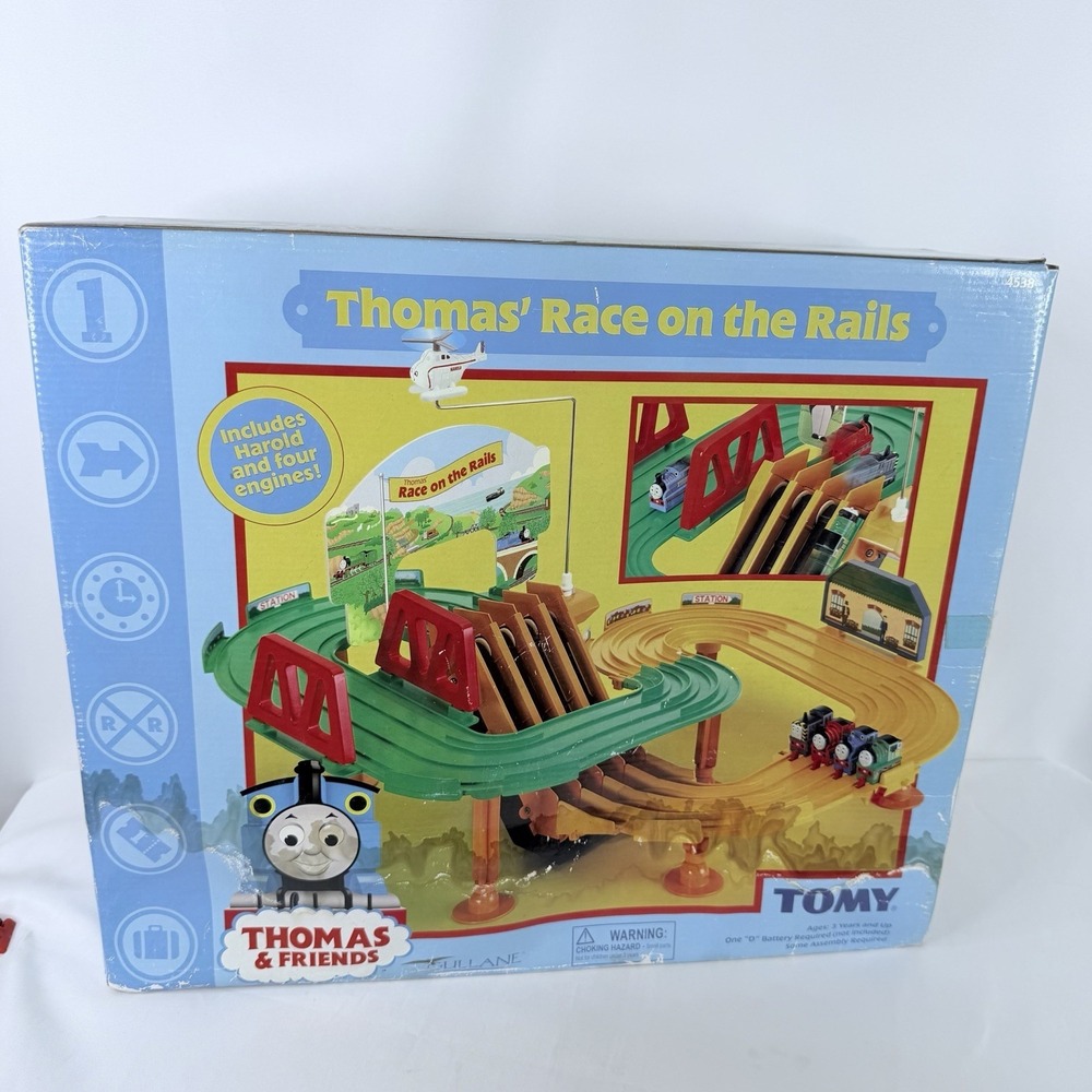 TOMY Thomas & Friends‎ Train Set Race On The Rails Tracks Complete In Box Tested